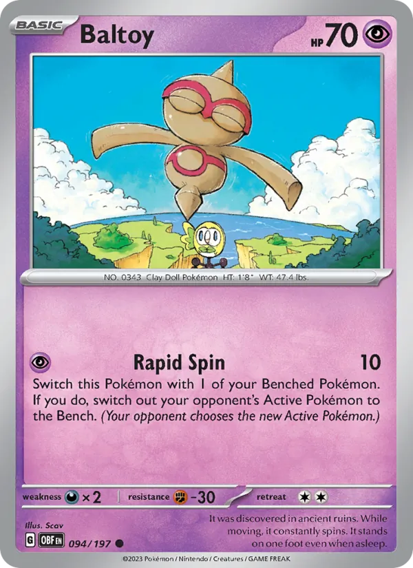 Baltoy Pokémon card