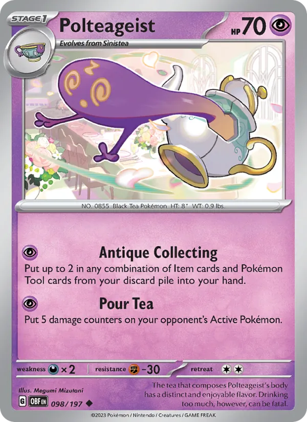 Polteageist Pokémon card