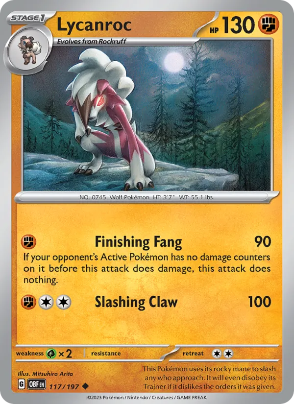 Lycanroc card