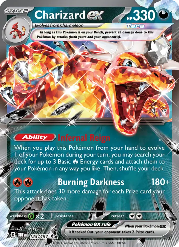 Charizard ex Pokémon card