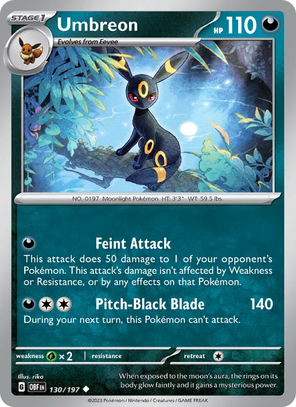 Umbreon Pokémon card