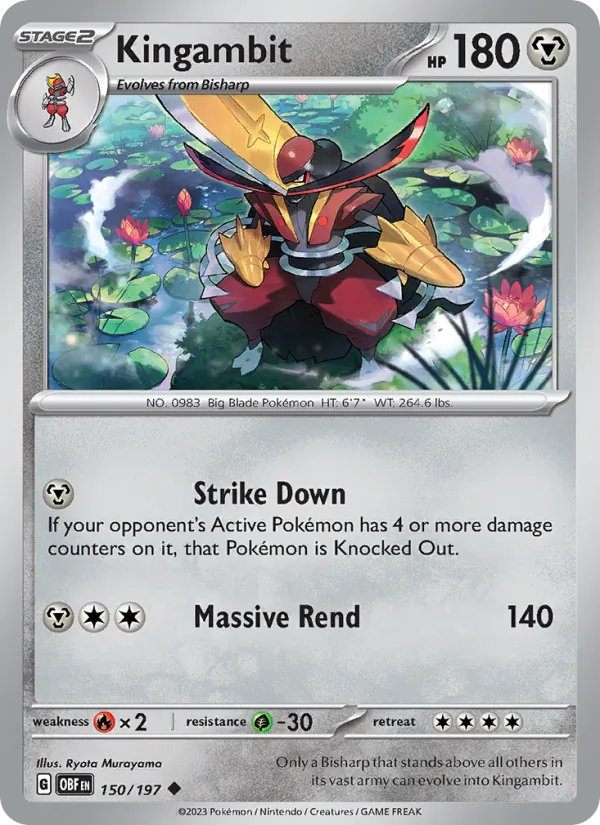Kingambit Pokémon card