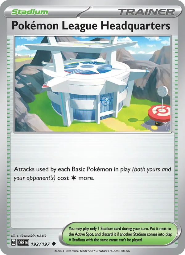 Pokémon League Headquarters card