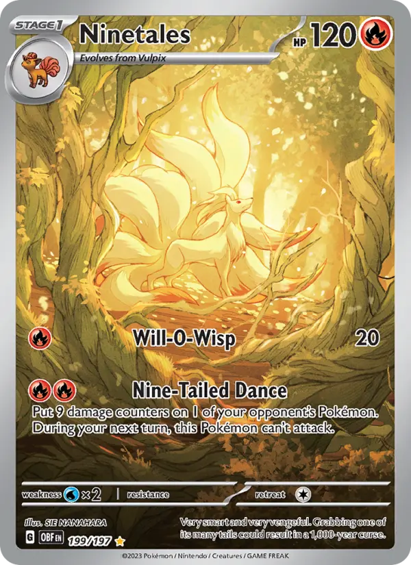 Ninetales Pokémon card