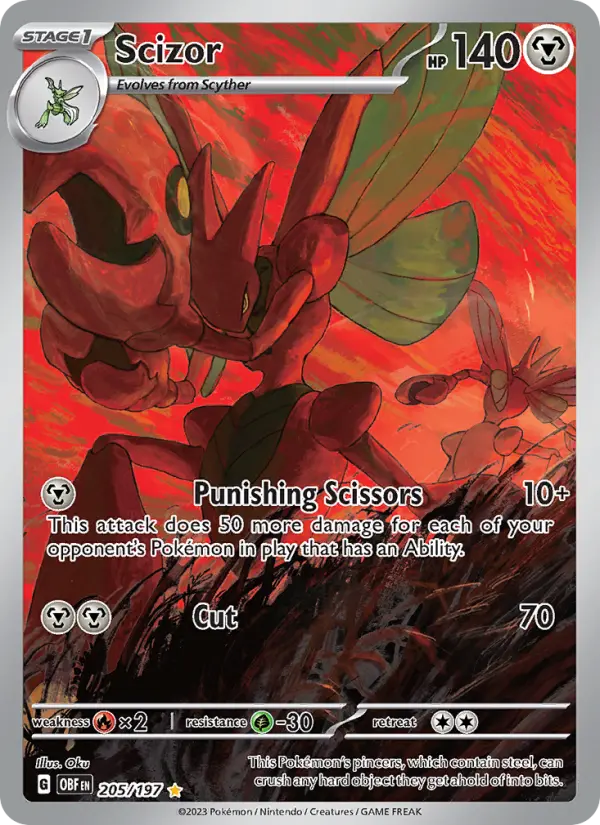 Scizor Pokémon card