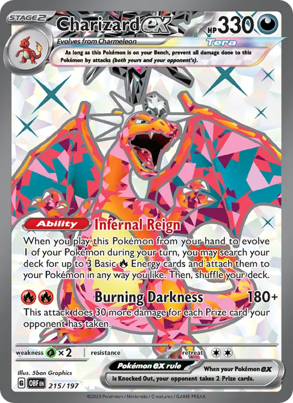 Charizard ex Pokémon card