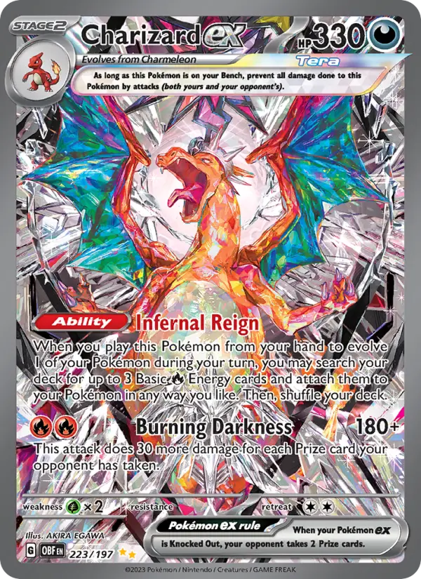 Charizard ex Pokémon card