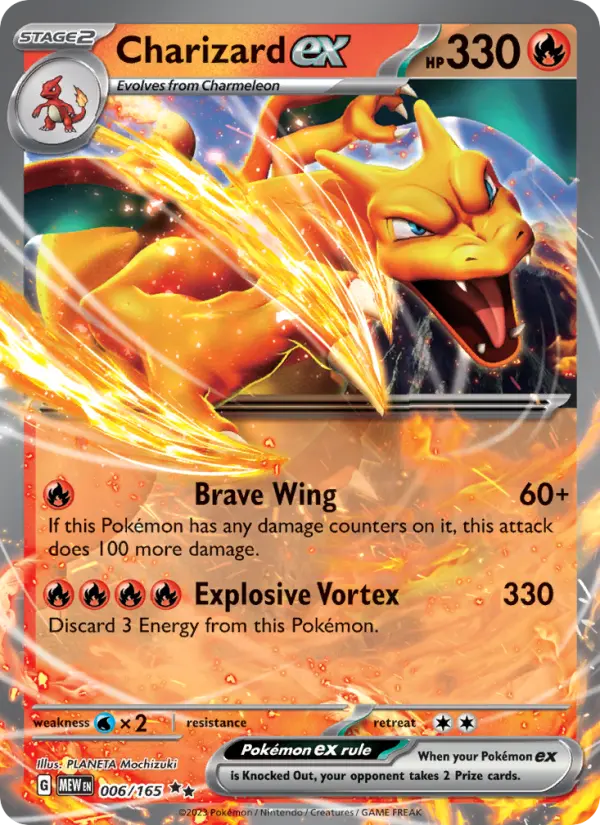 Charizard ex Pokémon card