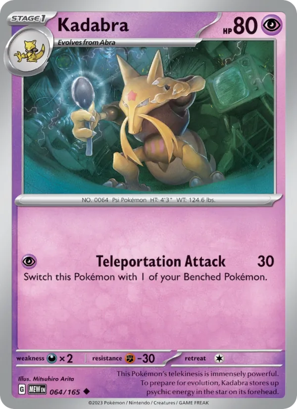 Kadabra Pokémon card