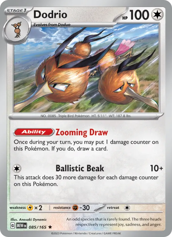 Dodrio Pokémon card