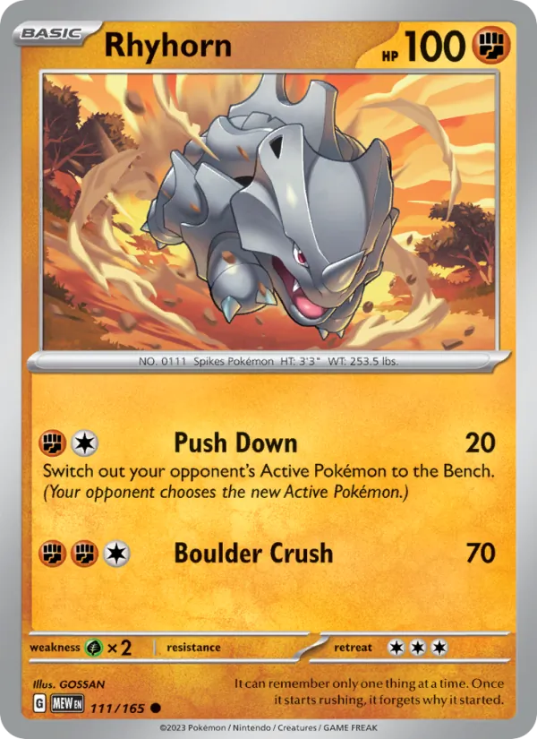 Rhyhorn card