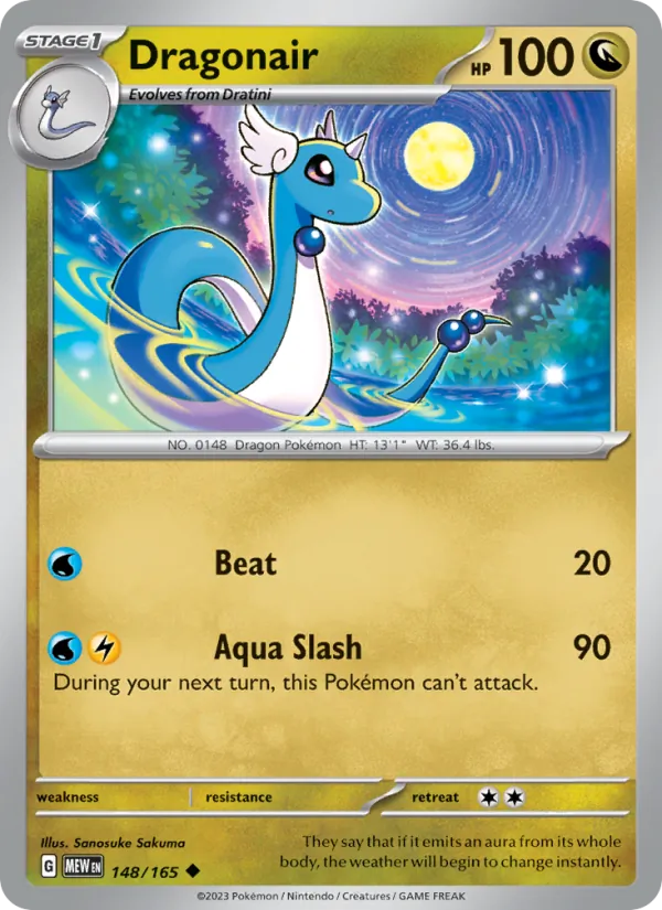 Dragonair Pokémon card