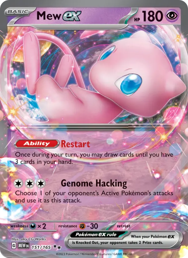 Mew ex Pokémon card