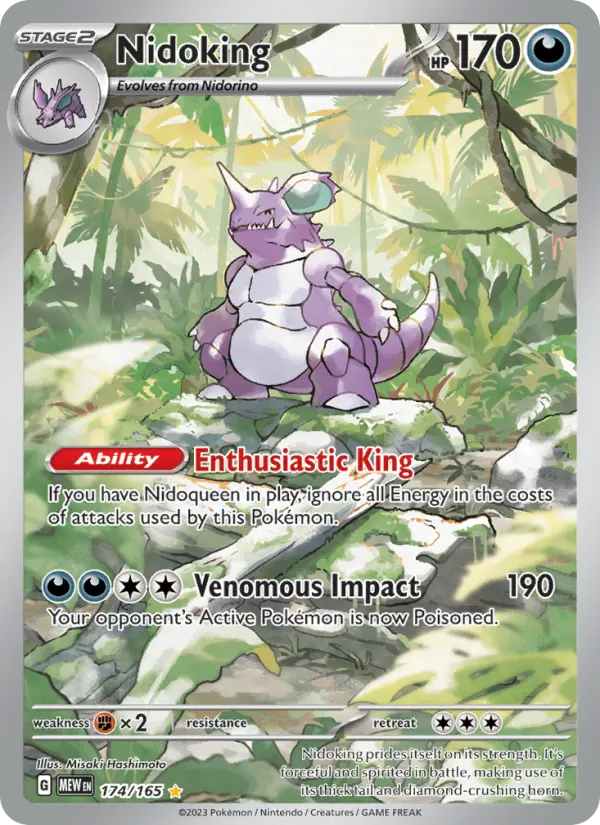 Nidoking Pokémon card