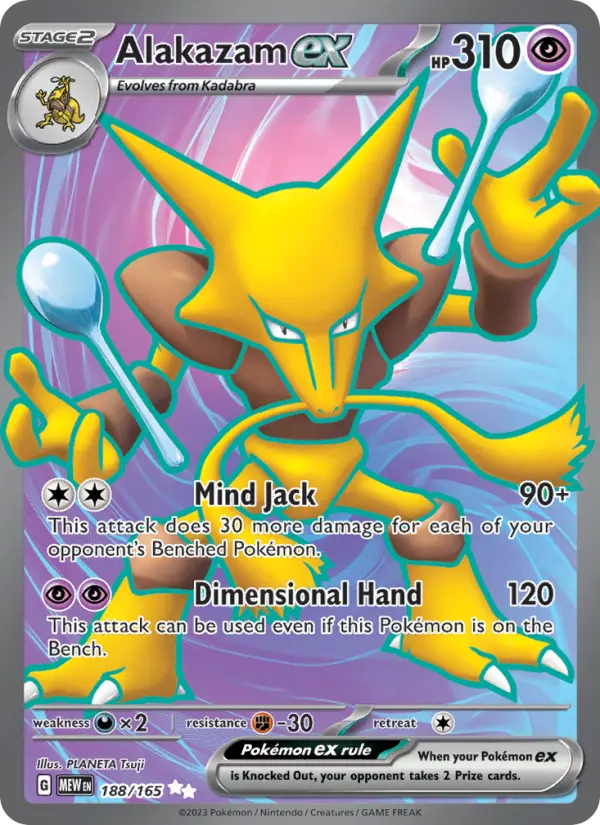 Alakazam ex Pokémon card