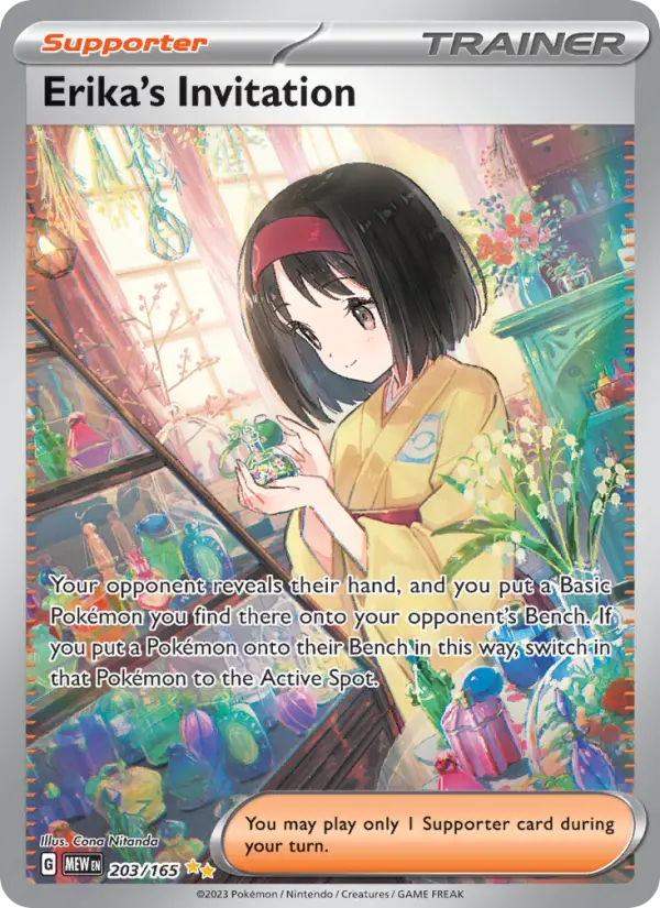 Erika's Invitation Pokémon card