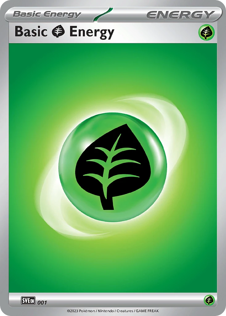 Grass Energy Pokémon card