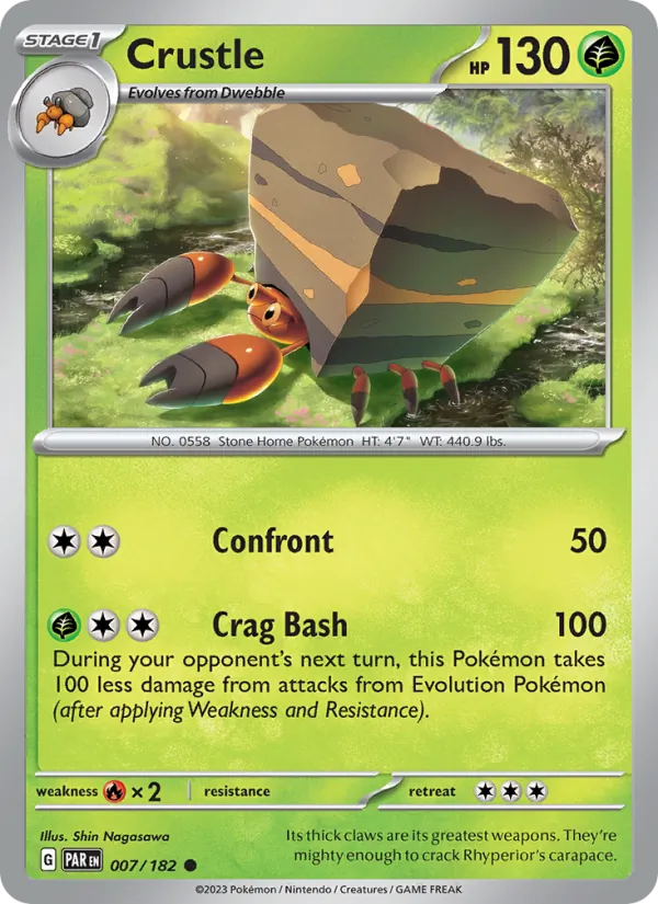Crustle Pokémon card