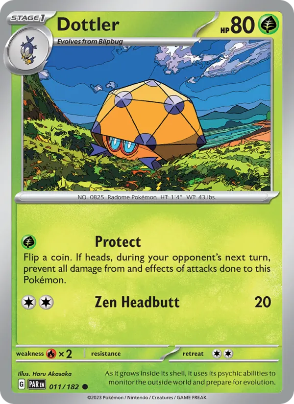 Dottler Pokémon card