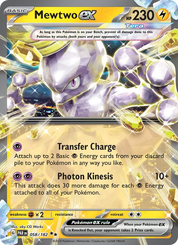 Mewtwo ex Pokémon card
