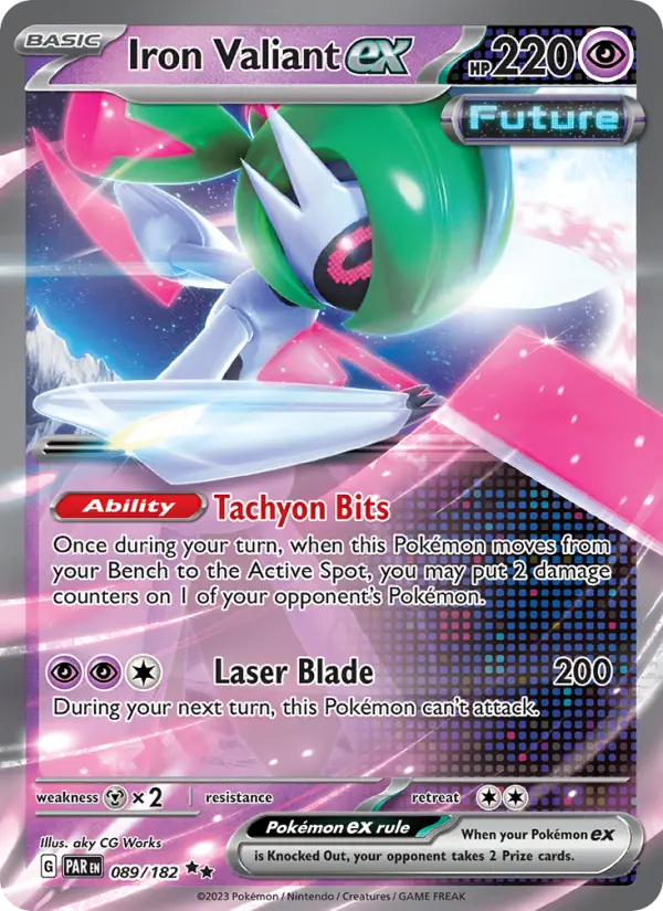 Iron Valiant ex Pokémon card