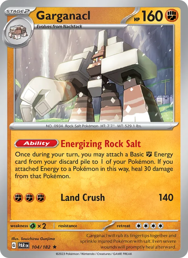 Garganacl Pokémon card