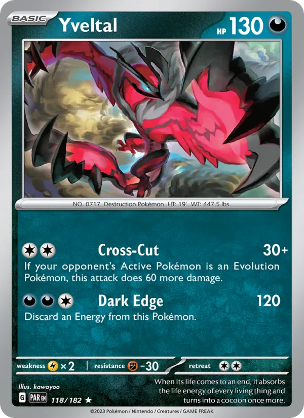 Yveltal Pokémon card