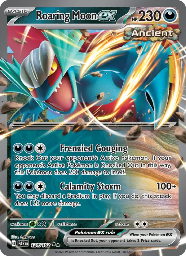 Roaring Moon ex Pokémon card