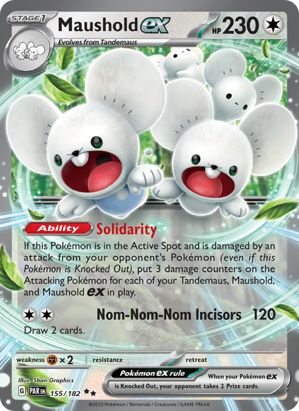 Maushold ex Pokémon card