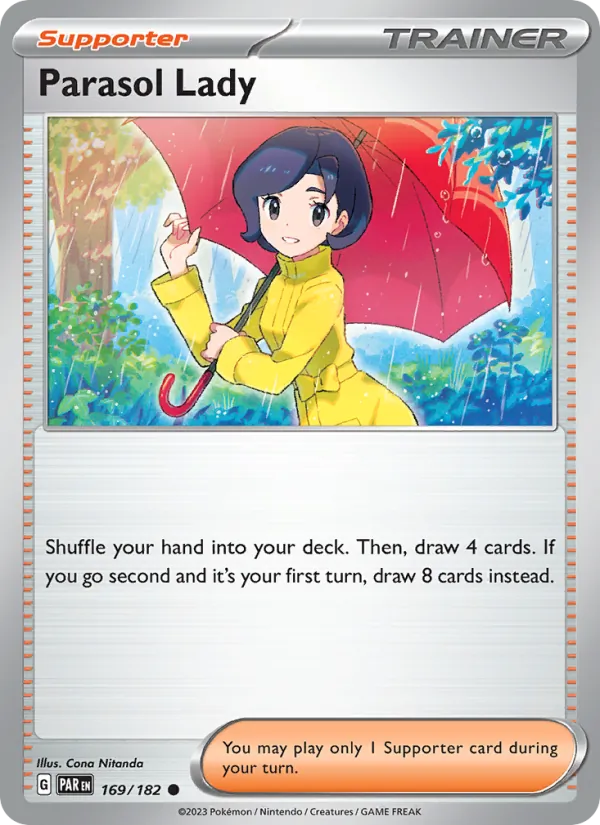Parasol Lady card