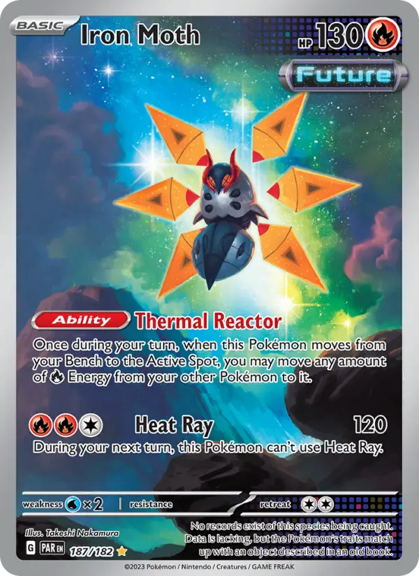 Iron Moth Pokémon card