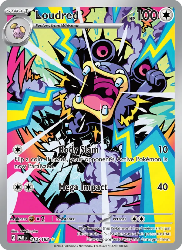 Loudred Pokémon card