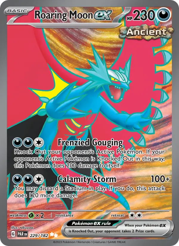Roaring Moon ex Pokémon card