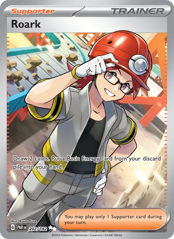 Roark Pokémon card