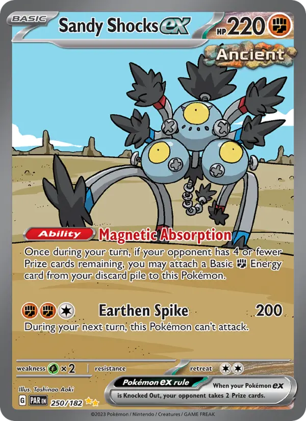 Sandy Shocks ex Pokémon card