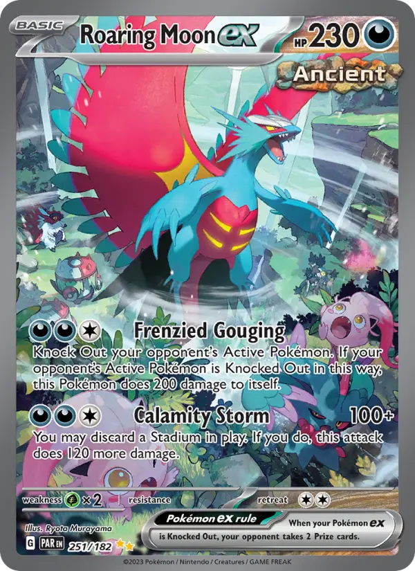 Roaring Moon ex Pokémon card
