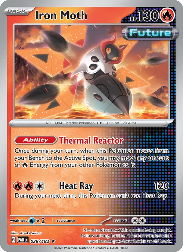 Iron Moth Pokémon card