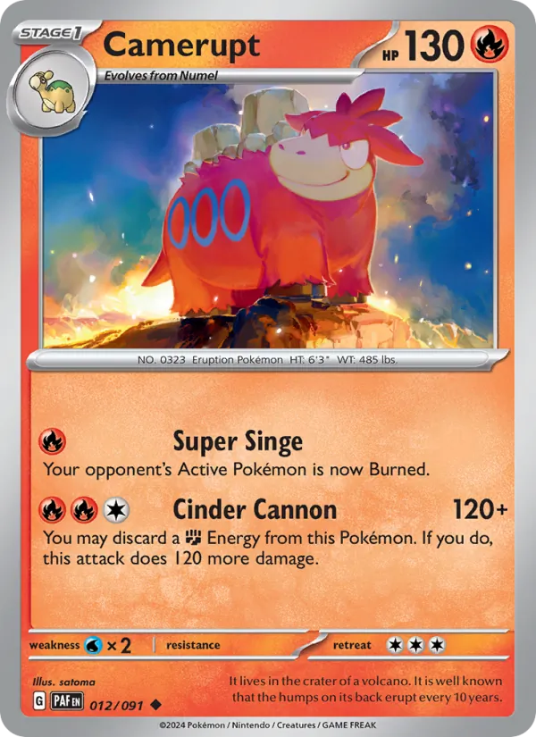 Camerupt Pokémon card