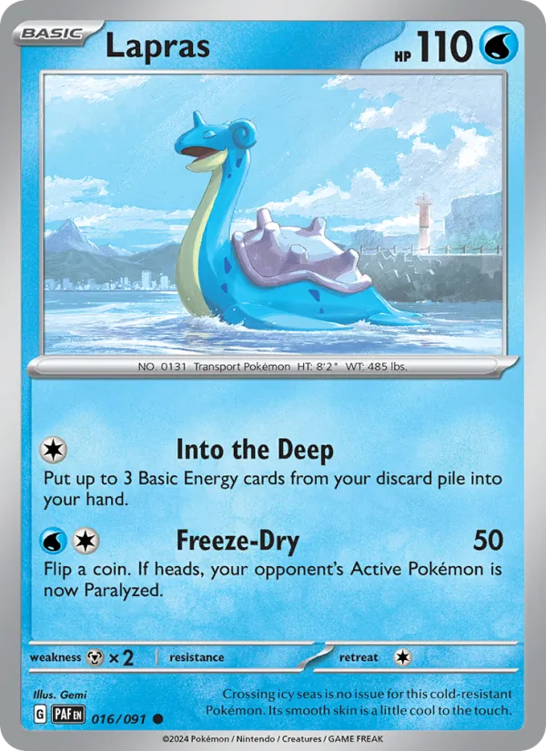 Lapras Pokémon card