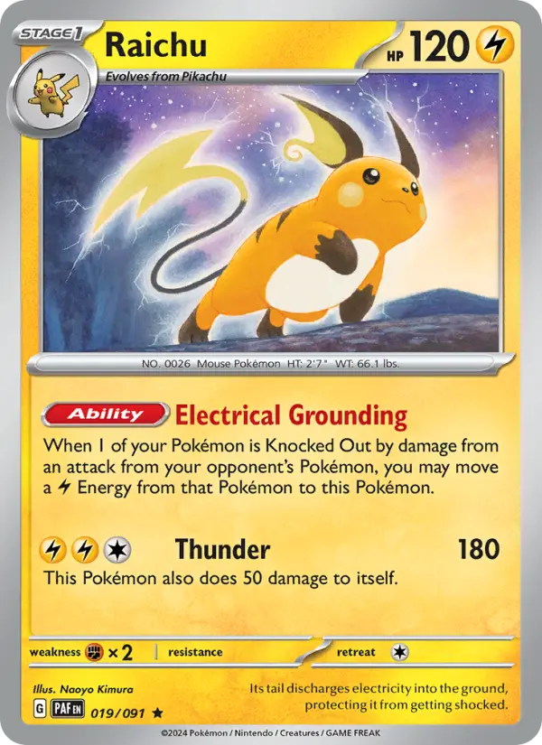 Raichu Pokémon card