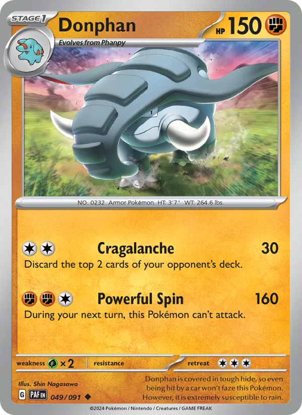 Donphan Pokémon card