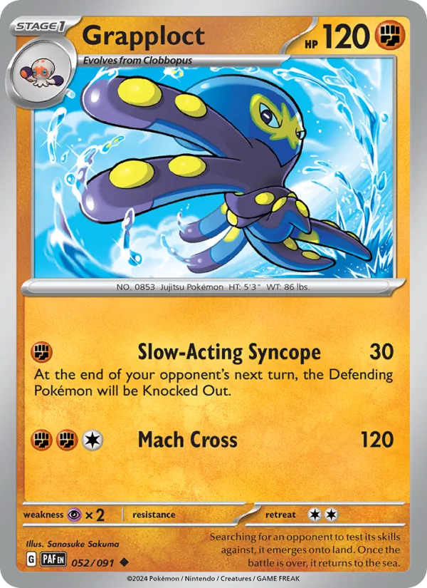 Grapploct Pokémon card