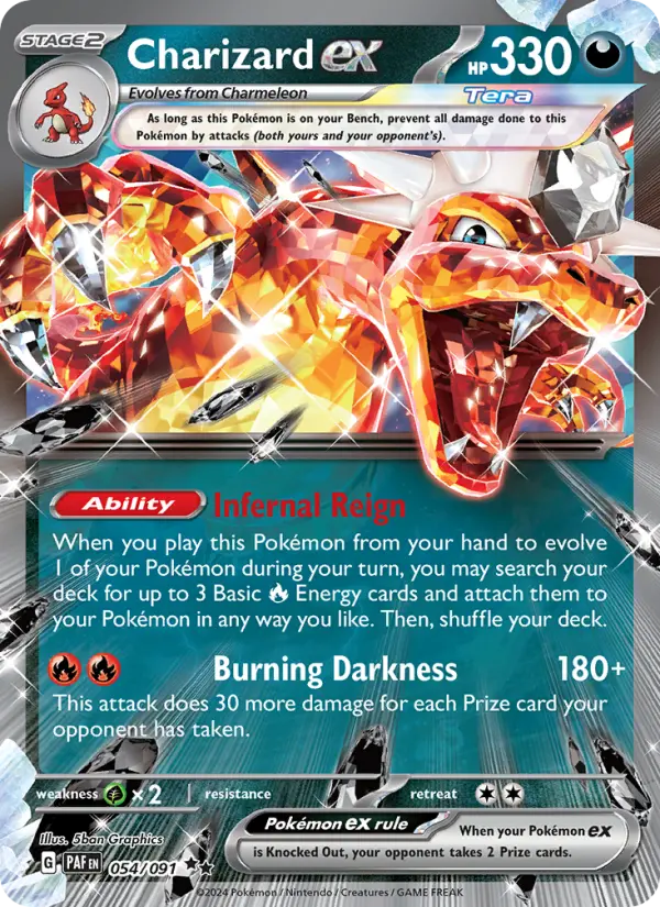 Charizard ex Pokémon card