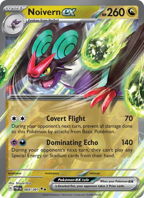 Noivern ex Pokémon card