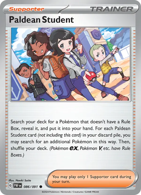 Paldean Student Pokémon card