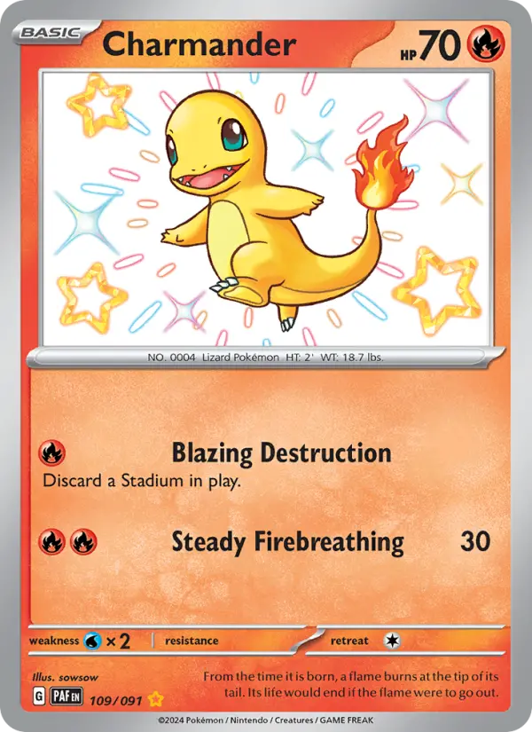 Charmander Pokémon card