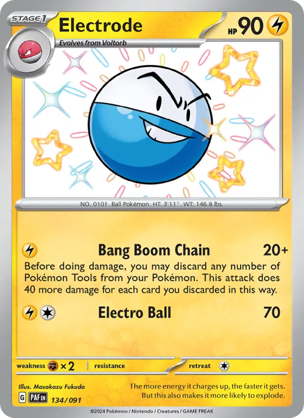 Electrode Pokémon card