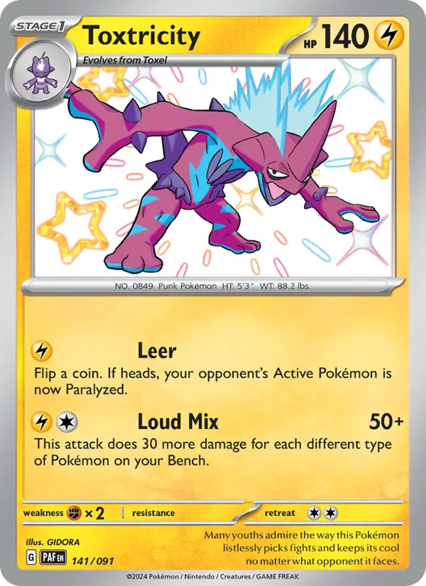 Toxtricity Pokémon card