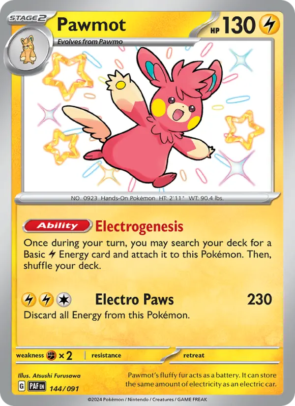Pawmot Pokémon card