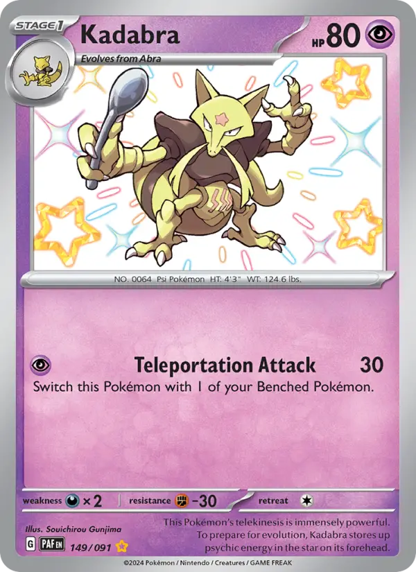 Kadabra Pokémon card